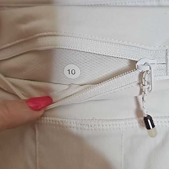 Lululemon 10 TALL White Run Pace Setter Skirt Skort - Picture 5 of 8